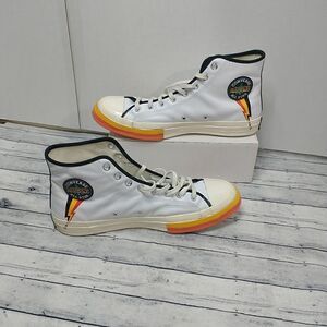 PRE OWNED LEATHER CONVERSE ALL STAR RAY GUNS High-Top   Women's SZ 14 Mens 12